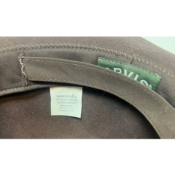 ORVIS Brown Wool Hat Sz. M/L - Picture 3 of 5